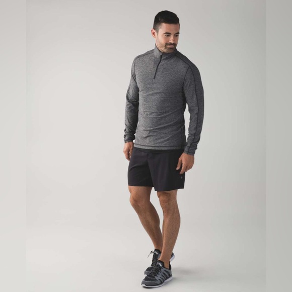 EUC Lululemon Surge Warm 1/2 Zip *Silver in Heathered Black - Picture 3 of 12